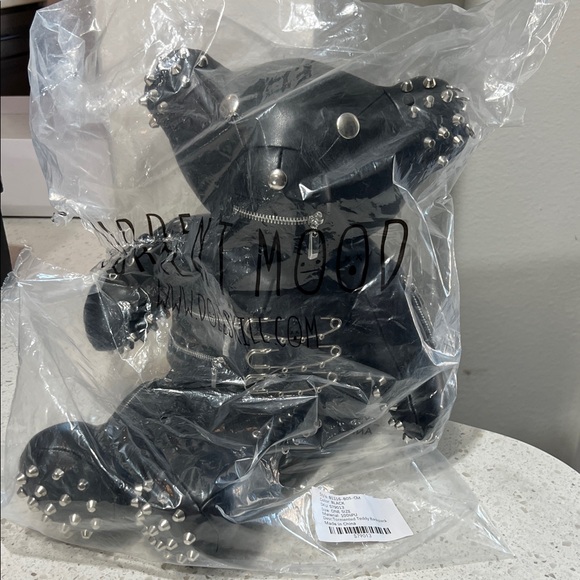 Dolls Kill Black Studded Teddy Bear Backpack - Picture 4 of 4